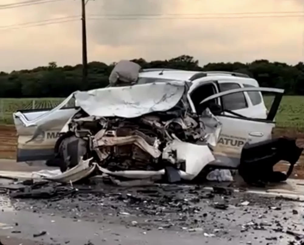 Acidente envolvendo veículo de prefeitura deixa um morto e cinco feridos na BR-163 em MT
