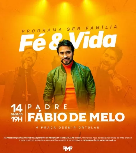 Padre Fábio de Melo se apresenta em Campo Novo do Parecis