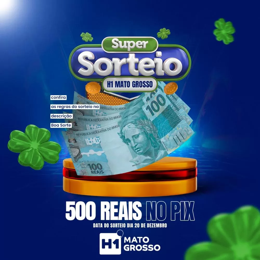 Hora 1 Mato Grosso irá sortear PIX 