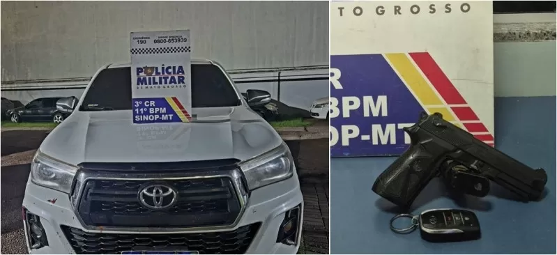 PM resgata homem vítima de sequestro e impede roubo de veículo em Sinop/MT