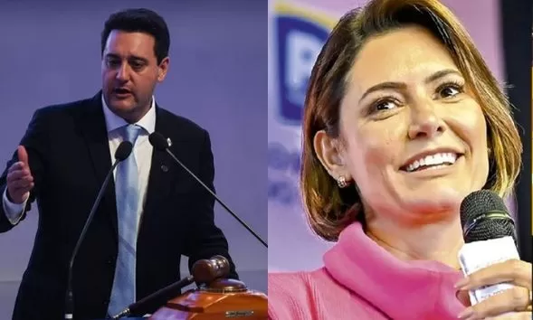 Aliados de Bolsonaro cogitam chapa Ratinho Jr-Michelle para 2026