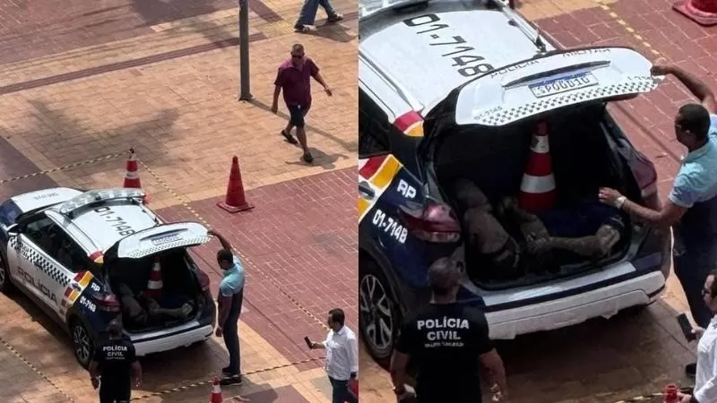 Corpo em estado de decomposição é encontrado dentro de viatura na Praça Alencastro