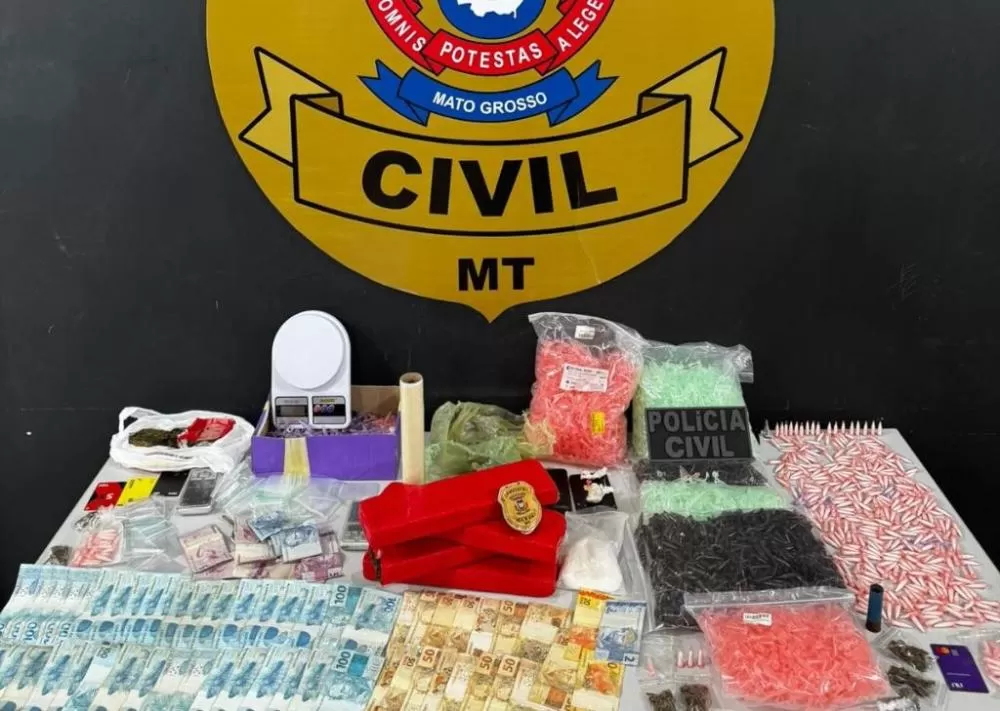 Polícia Civil prende integrantes de facção envolvidos com o tráfico em Tangará da Serra