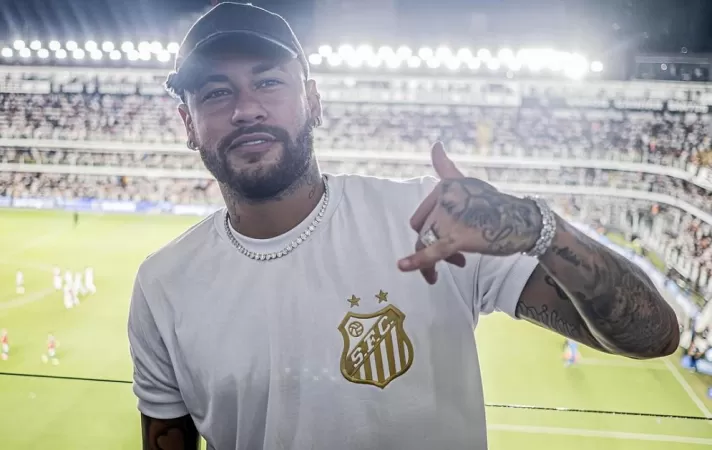 Neymar de volta ao Brasil