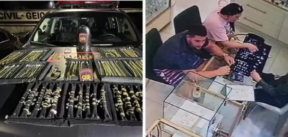 Casal é preso suspeito de render funcionária e roubar mais de R$ 1 milhão em joias em shopping