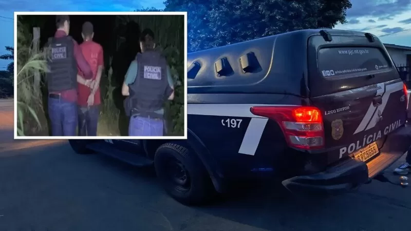 Homem que matou esposa a facadas na frente da filha é preso em MT