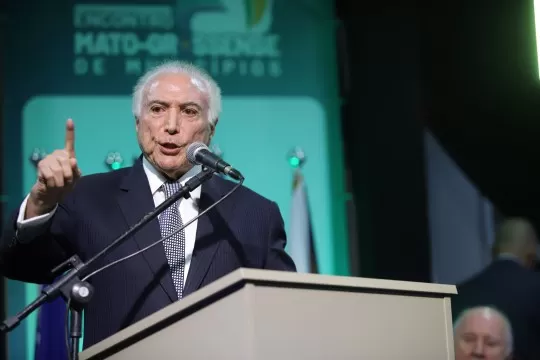 Temer propõe reforma federativa para fortalecer municípios, em encontro do TCE-MT e AMM