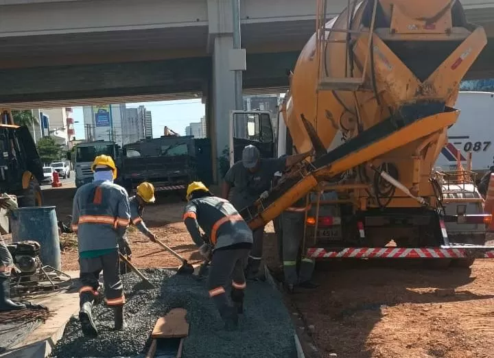 Obras do BRT na Avenida do CPA são retomadas por Consórcio