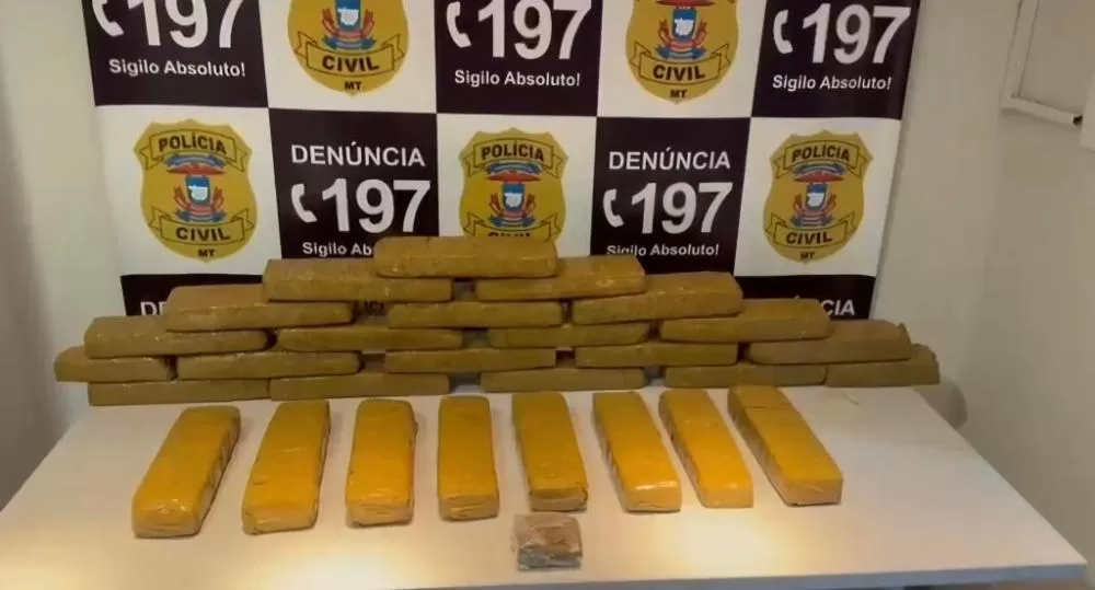 Polícia Civil prende duas mulheres com mais de 28 quilos de maconha