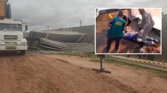 Trabalhador morre esmagado por placas de concreto em Cuiabá