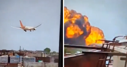 Avião com mais de 240 pessoas cai na Índia, dizem autoridades