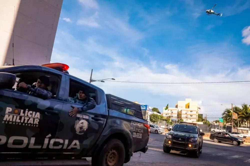 Mais de 100 homens trabalham na captura dos assaltantes em Brasnorte