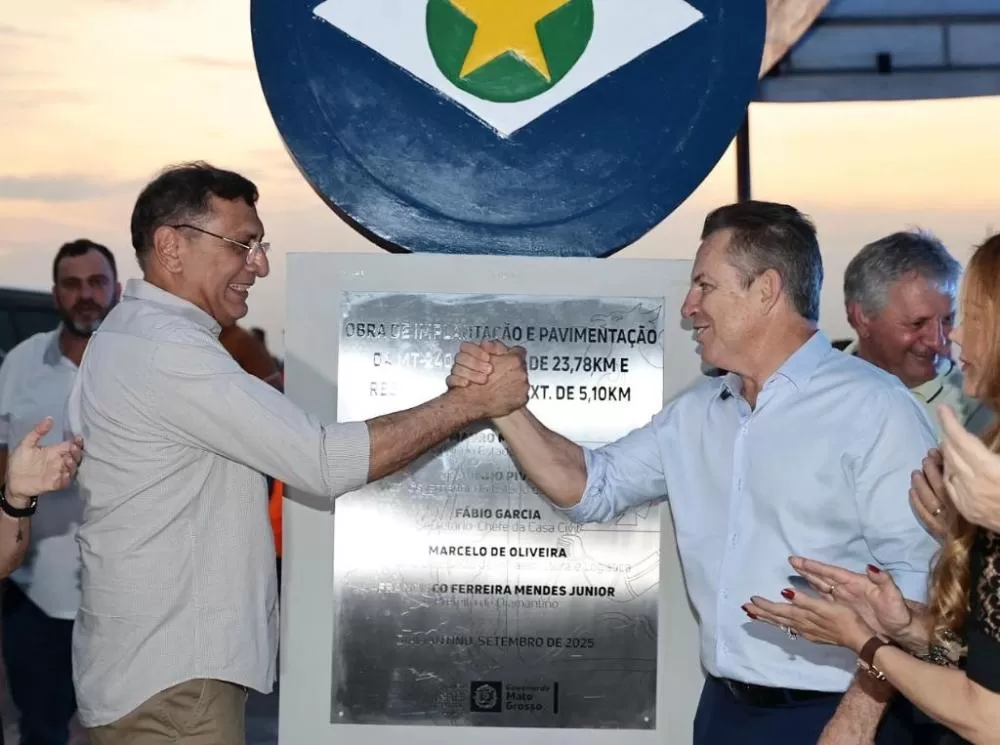 Asfalto novo na MT-240 melhora logística de Diamantino: “coloca cidade na rota da BR-163”, afirma prefeito