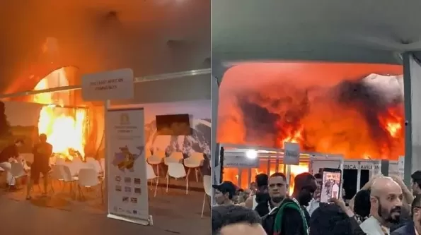 O fiasco da COP 30 tem até fogo em pavilhão