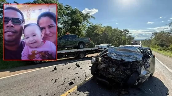 Acidente na BR 070 mata família inteira
