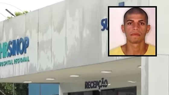 Preso dribla escolta policial e foge pela janela de hospital em Sinop