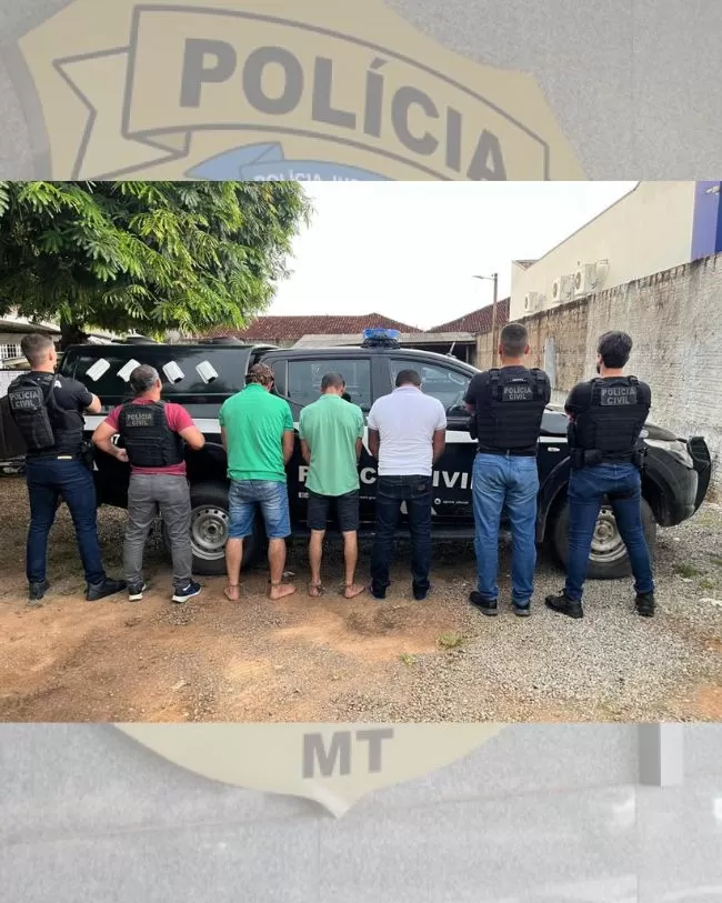Polícia Civil prende irmãos e amigo envolvidos em homicídio ocorrido no último sábado em Nova Bandeirantes