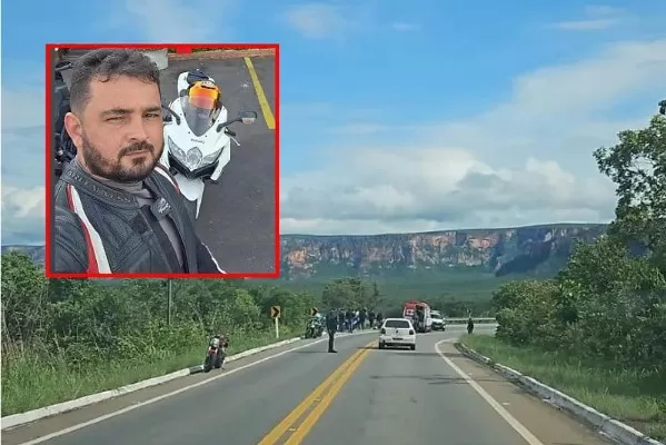Homem bate moto em grade de proteção e morre na estrada de Chapada dos Guimarães