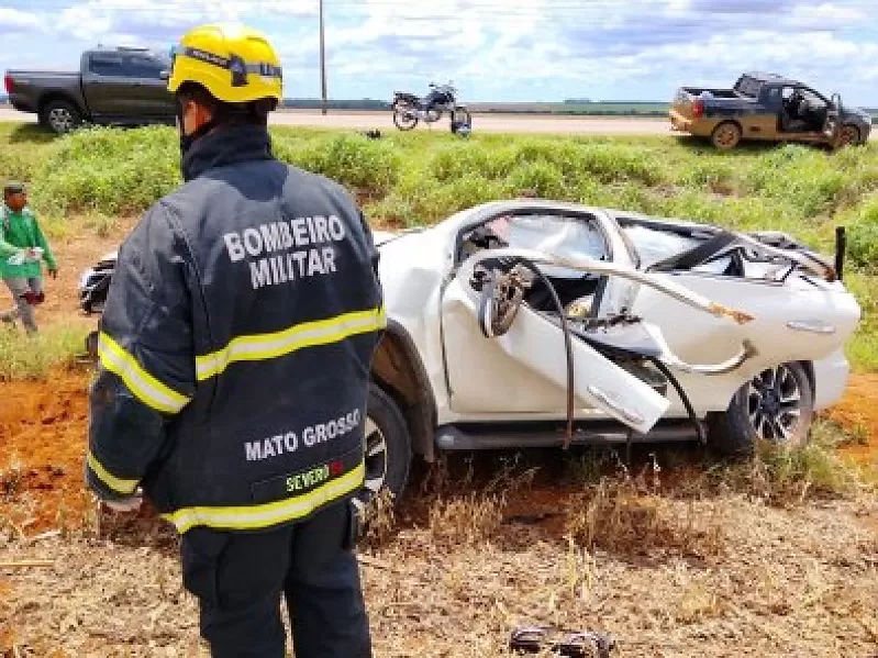 Capotamento na MT-449 mata duas mulheres em Lucas do Rio Verde
