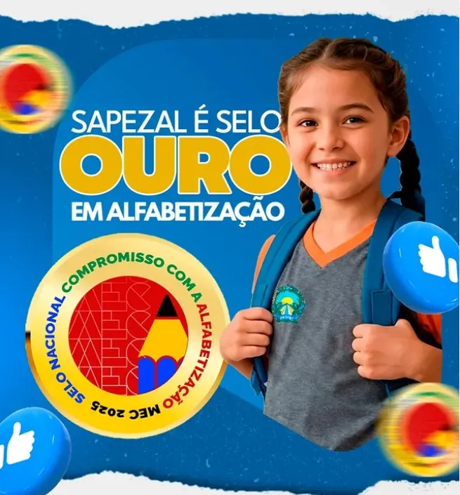 Sapezal conquista Selo Ouro da Alfabetização e se destaca no cenário nacional