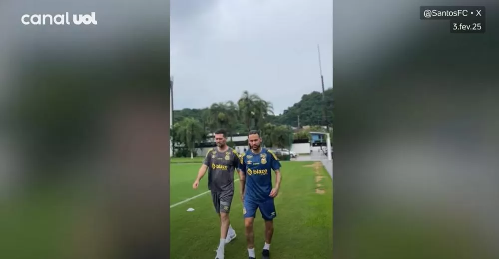 NEYMAR FAZ PRIMEIRO TREINO NO SANTOS; VEJA CHEGADA DE HELICÓPTERO E PRIMEIROS LANCES
