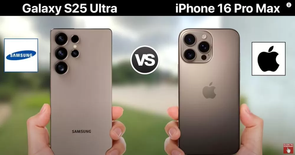 Samsung Galaxy S25 Ultra VS iPhone 16 Pro Max