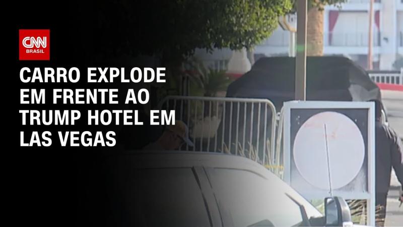 Carro explode em frente ao Trump Hotel em Las Vegas | CNN 360º