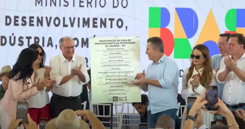 Governo de MT inaugura ZPE e ativa novo polo industrial em Cáceres