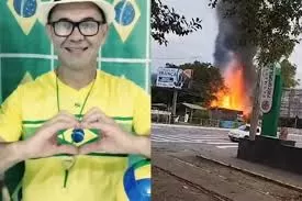 Agora: casa de homem que se explodiu no STF é atingida por incêndio em SC 